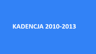 Kadencja 2010-2013